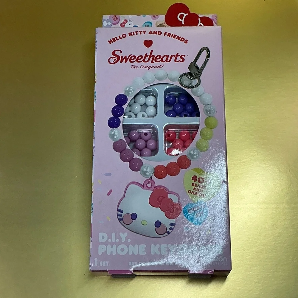 Hello Kitty Own Customize DIY Phone Keychain or Jewelry Beads of Multicolor